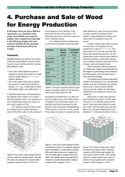 4. Purchase and Sale of Wood for Energy Production