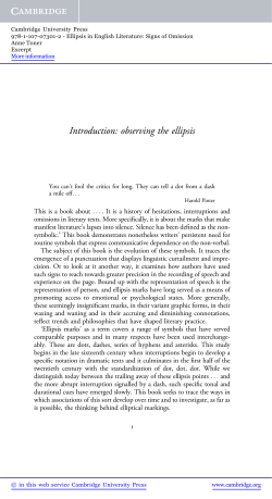 Introduction: observing the ellipsis - Assets