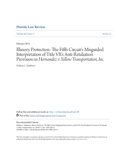 Illusory Protection - UF Law Scholarship Repository