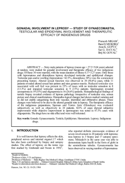 GONADAL INVOLVMENT IN LEPROSY &mdash; STUDY OF