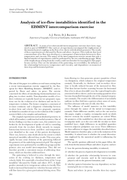 Analysis of ice-flow instabilities identified in the EISMINT