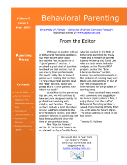 - Cambridge Center for Behavioral Studies
