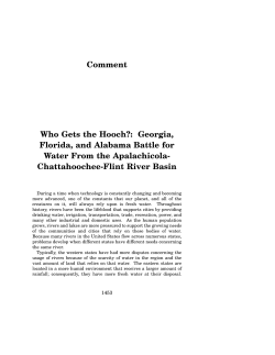 Comment Who Gets the Hooch?: Georgia, Florida, and Alabama
