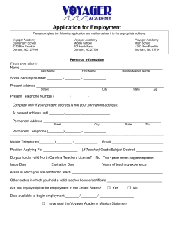 Application for Employment