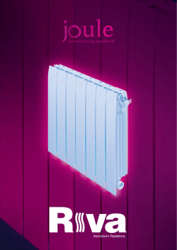 Joule Riva Aluminum Radiator Brochure