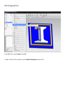 NX/Unigraphics - Rapid Prototyping Lab