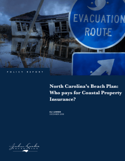 North Carolina`s Beach Plan