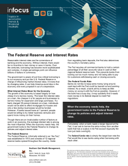 The Federal Reserve and Interest Rates