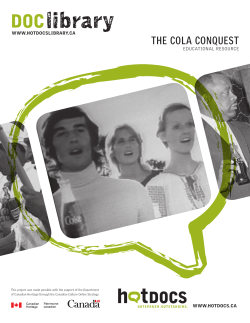 THE COLA CONQUEST - HotDocs Doc Library