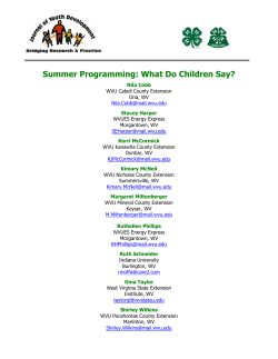 Summer Programming: What Do Children Say?