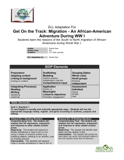 Get On the Track: Migration - An African