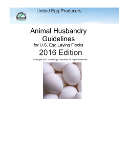 Animal Husbandry Guidelines