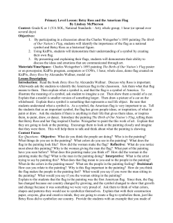 Primary Level Lesson: Betsy Ross and the American Flag