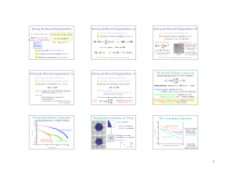 Numerical eigensolver methods for Maxwell`s equation