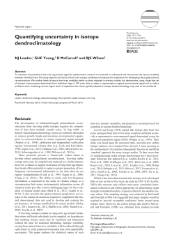 Quantifying uncertainty in isotope dendroclimatology