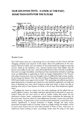 a look at the past - Dialogue: A Journal of Mormon Thought