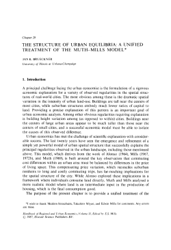 the structure of urban equilibria: a unified treatment of the muth