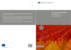 European Arts Festivals Strengthening cultural diversity