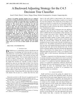 A Backward Adjusting Strategy for the C4.5