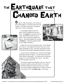 On May 21, 1960, the people in the country of Chile woke suddenly