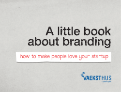 A little book about branding