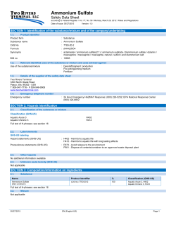 Ammonium Sulfate - Amazon Web Services