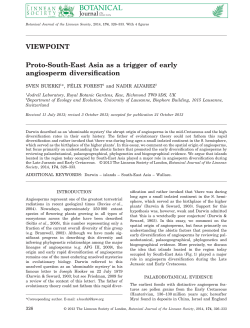 ProtoSouthEast Asia as a trigger of early