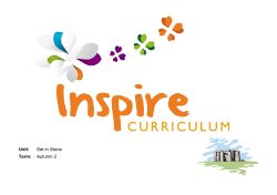 Unit: Set in Stone Term: Autumn 2