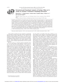 Structural and Functional Analysis of Surface Film on Li