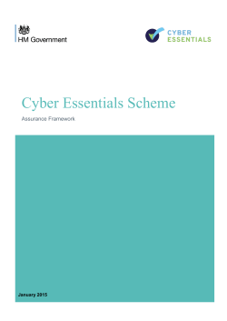 Cyber Essentials Scheme