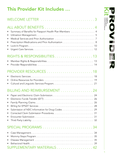 Provider Orientation Kit