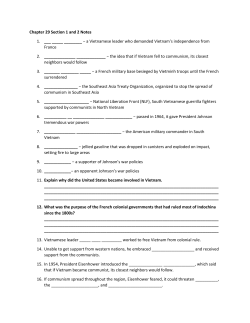 Chapter 29 Section 1 and 2 Notes 1. ___ _____ ______ &minus; a
