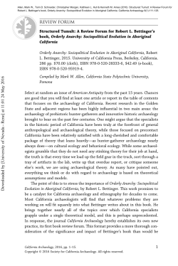 Structured Tumult - University of Nevada, Reno