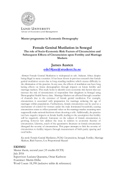 Female Genital Mutilation in Senegal James Austen ede14jau