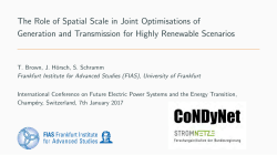 -1.7cm The Role of Spatial Scale in Joint Optimisations of
