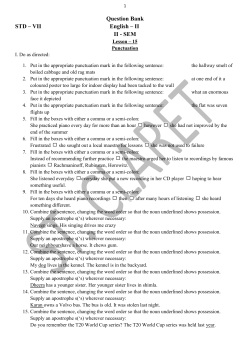 II II - SEM - St. Claret School