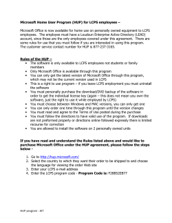 Microsoft Home User Program (HUP) for LCPS employees