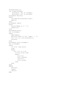A:array[1..30] of integer