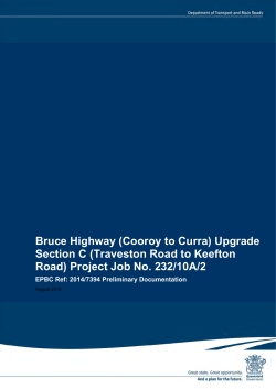 EPBC main report - Department of Transport and Main Roads