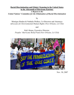 Racial Discrimination and Ethnic Cleansing