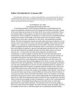 James Madison in The Federalist 37, 11 January 1788