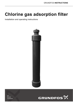 Chlorine gas adsorption filter