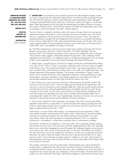 page 1 1. Gothic Art and Architecture was created by patrons who