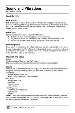 Sound and Vibrations