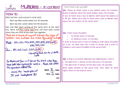 Multiples - Q9 - Edexcel Jun13 - NonCalc