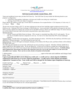 Fall clean up Authorization 2016-2