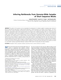 Inferring Bottlenecks from Genome-Wide Samples of