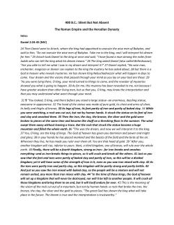 400 BC: Silent But Not Absent The Roman Empire and the Herodian