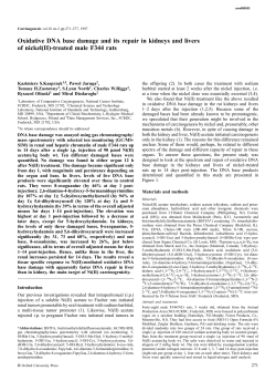 Oxidative DNA base damage and its repair in