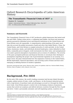 Transatlantic Financial Crisis of 1837